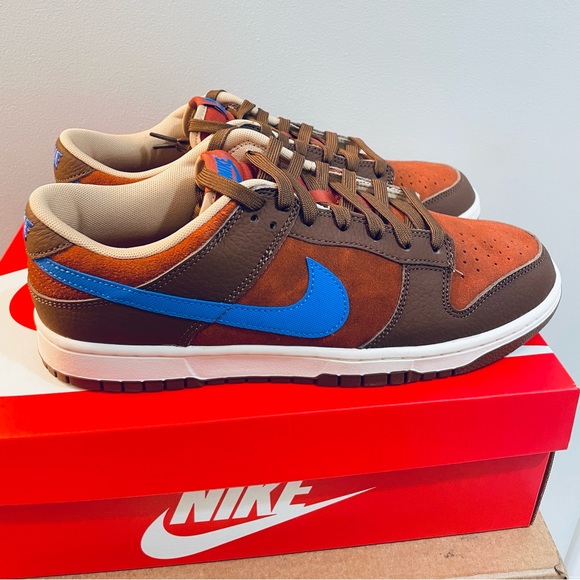 Nike Dunk Low Retro PRM (DR9704-200) Cacao Wow/Comet Blue Men’s Sz 10.5 - Picture 2 of 8